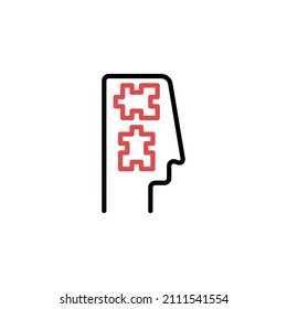 Personal Adaptive Outline Icon, Logo, and illustration Vector