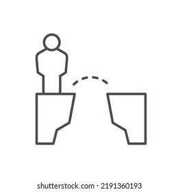 Personal aim line outline icon