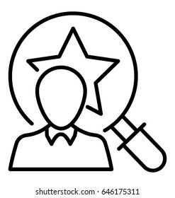 Personal Assesment Line Vector Icon
