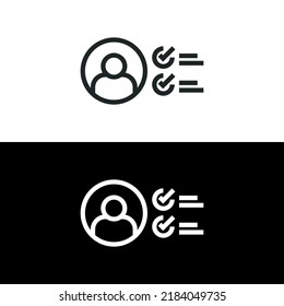 Personal Assessment icon isolated on white background