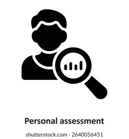 Personal assessment Vector Icon which can easily modify or edit

