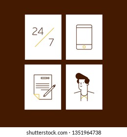 Personal assistant or manager vector illustration. Business concept art