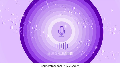 Personal assistant and voice recognition concept. Concept of soundwave intelligent  technologies. Speech recognition. Voice technology, speech recognition
