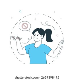 Personal Boundaries Vector illustration. EPS 10 File