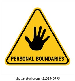 Personal boundaries.Comfort zone. Vector illustration