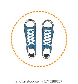 Personal boundary. The limit line as a protection of personal space. vector illustration. concept of social distance vector illustration in flat style. for blogs, articles, and social networks