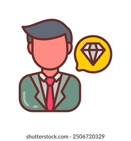 Personal Brand Filled Icons , Vector illustration