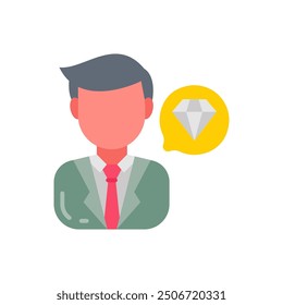 Personal Brand Flat Icons, Vector illustration