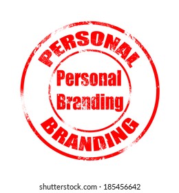personal branding grunge stamp vector illustration