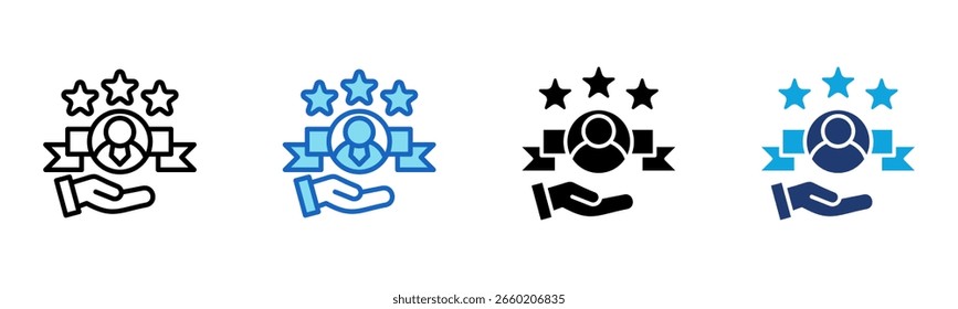 Personal Branding icon Multi Style Vector Illustration
