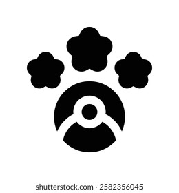 personal branding icon. vector glyph icon for your website, mobile, presentation, and logo design.