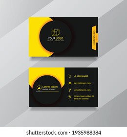 Personal Business Card with Company logo and Abstract Editable Business Card 