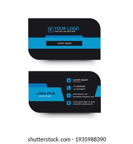Personal Business Card with Company logo and Abstract Editable Business Card 