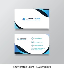 Personal Business Card with Company logo and Abstract Editable Business Card 