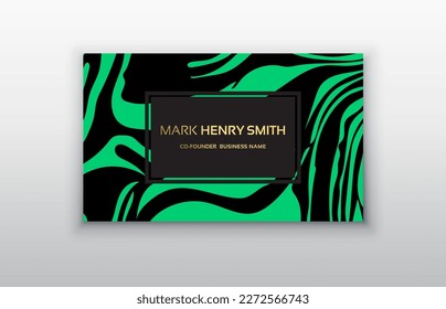 Personal business card. Zebra texture. Clean gold business card. Abstract Modern Backgrounds.