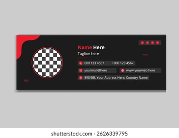 Personal business email signature design