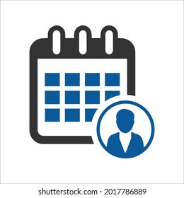 Personal, calendar, date, day, event icon. Simple editable vector graphics.