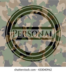 Personal camouflaged emblem