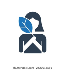 Personal Care Blue Shield Icon Isolated On White Background