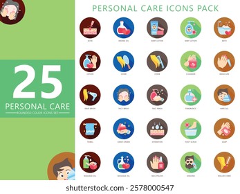 Personal care glyph icons set, contain lotion, cosmetic, skincare, makeup, barber, manicure, comb and more. For print, digital concept, UI or UX kit, web and app. vector EPS 10 for health, beauty.