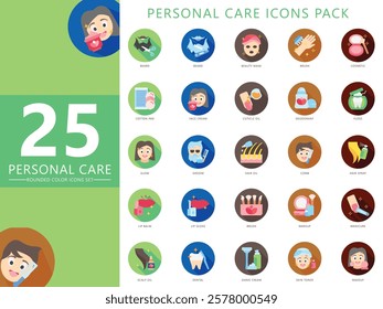 Personal care glyph icons set, contain lotion, cosmetic, skincare, makeup, barber, manicure, cream and more. For print, digital concept, UI or UX kit, web and app. vector EPS 10 for health, beauty.