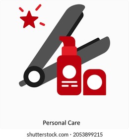 Personal Care or Straighter Icon Concept