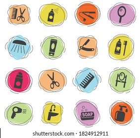 iconos web de cuidado personal para el diseño de la interfaz de usuario