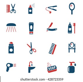 personal care web icons for user interface design
