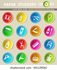 personal care web icons for user interface design