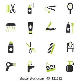 personal care web icons for user interface design