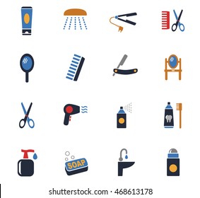 personal care web icons for user interface design