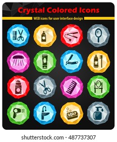 personal care web icons for user interface design