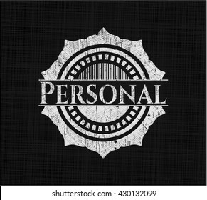 Personal with chalkboard texture