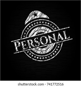 Personal with chalkboard texture