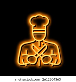 personal chef neon light sign vector. personal chef illustration