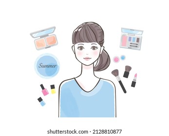 Personal Color Summer Women Set Illustration