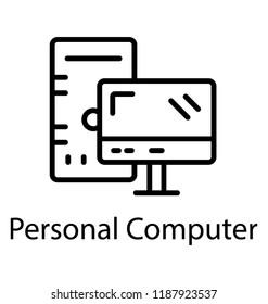 The personal computer, commonly known as the pc 