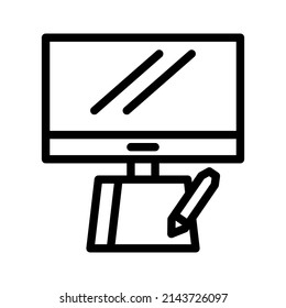 Personal computer graphic design icon