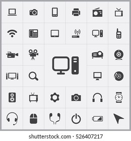 personal computer icon. device icons universal set for web and mobile