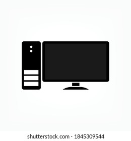 Personal Computer Icon. Device Symbol - Vector.