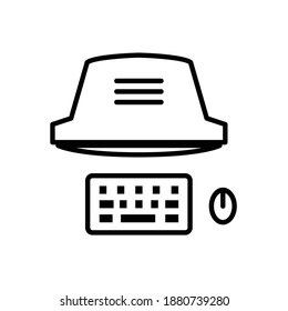 Personal computer icon, esp 8