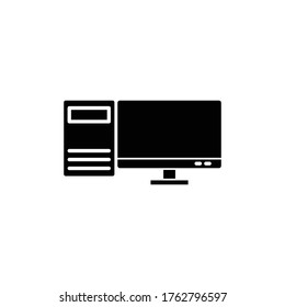 Personal computer, icon set. Design template vector