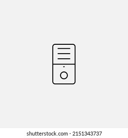 Personal computer icon sign vector,Symbol, logo illustration for web and mobile