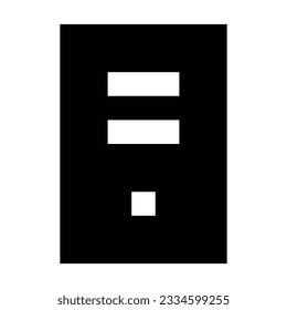Personal Computer icon. Suitable for website UI design