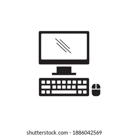 personal computer icon symbol sign vector