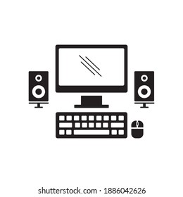 personal computer icon symbol sign vector