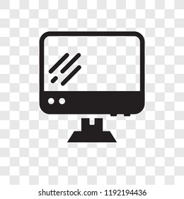 Personal Computer vector icon isolated on transparent background, Personal Computer transparency logo concept