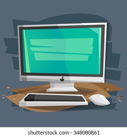 Personal Computer Vector Illustration