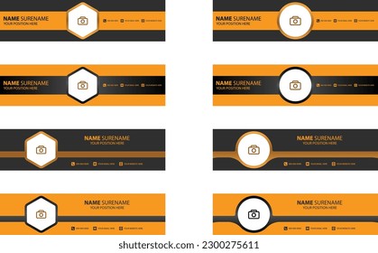 personal corporate website template and cover banner social media design
