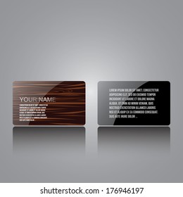 Personal creative business cards set